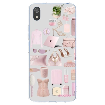 Picasee silikonowe przeźroczyste etui na Xiaomi Redmi 7A - Glam Babe