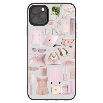 Picasee silikonowe czarne etui na Apple iPhone 11 Pro Max - Glam Babe