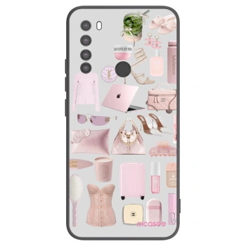 Picasee silikonowe czarne etui na Xiaomi Redmi Note 8 - Glam Babe