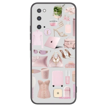 Picasee silikonowe czarne etui na Samsung Galaxy S20 G980F - Glam Babe