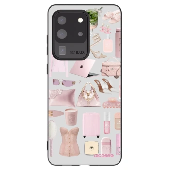 Picasee silikonowe czarne etui na Samsung Galaxy S20 Ultra 5G G988F - Glam Babe