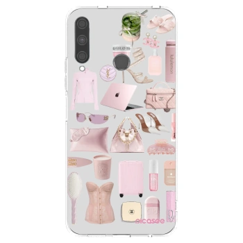 Picasee silikonowe przeźroczyste etui na Huawei P40 Lite E - Glam Babe