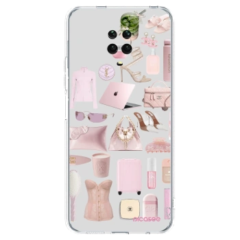 Picasee silikonowe przeźroczyste etui na Xiaomi Redmi Note 9 Pro - Glam Babe