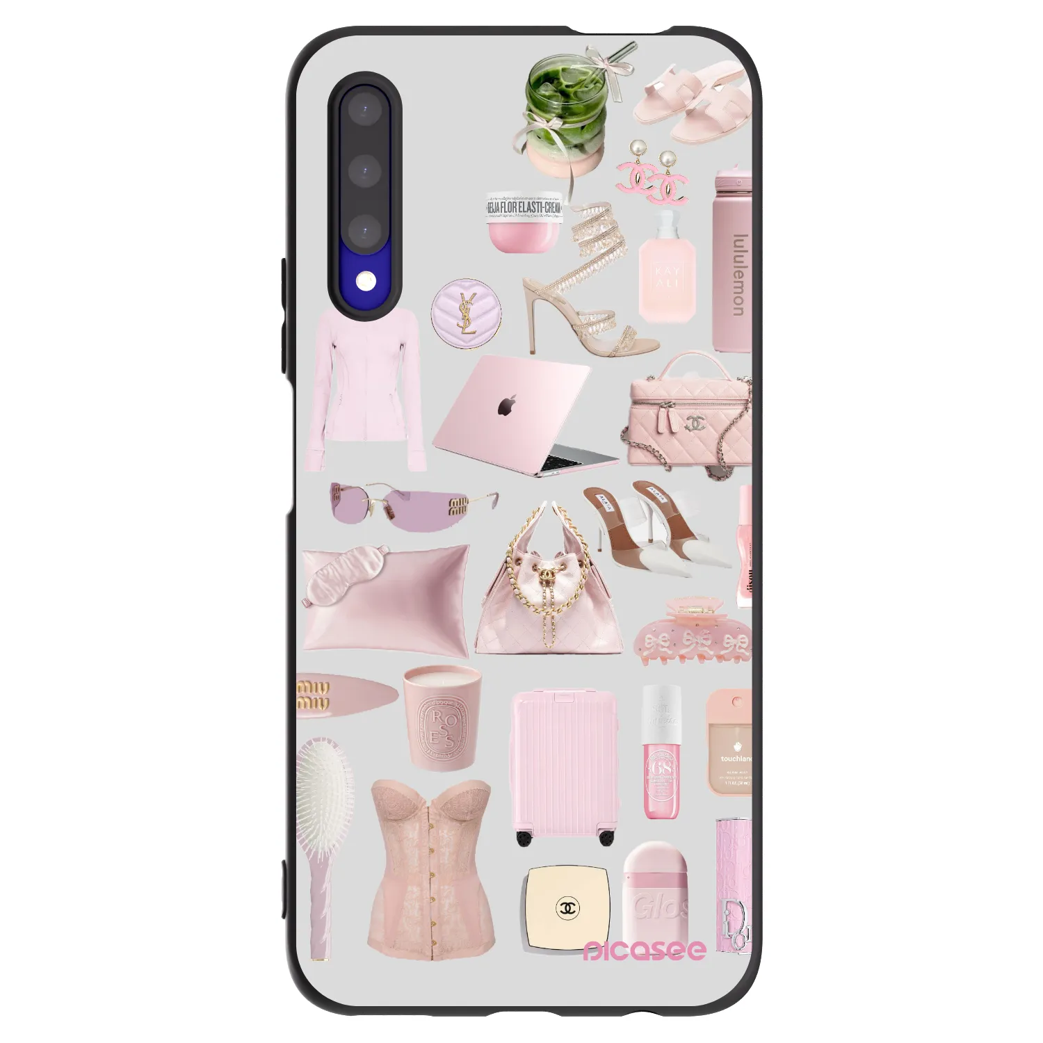 Picasee silikonowe czarne etui na Honor 9X Pro - Glam Babe