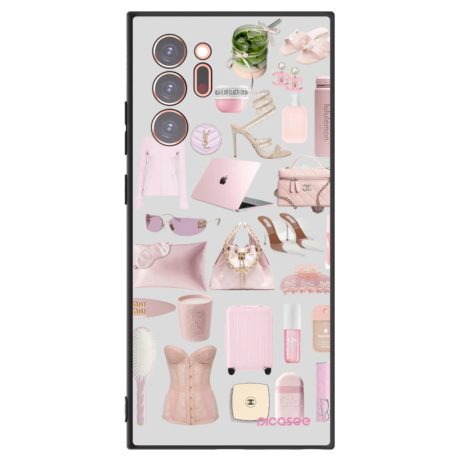Picasee silikonowe czarne etui na Samsung Galaxy Note 20 Ultra - Glam Babe