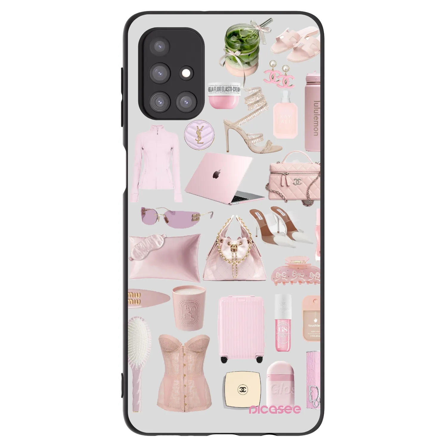 Picasee silikonowe czarne etui na Samsung Galaxy M31s - Glam Babe
