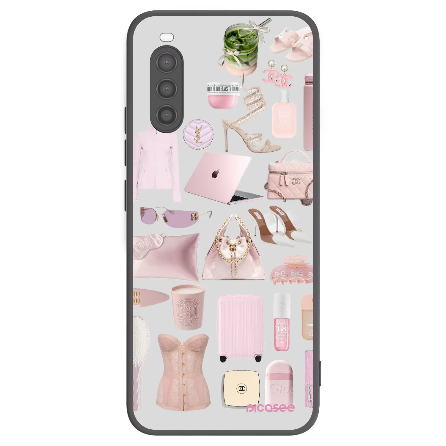 Picasee silikonowe czarne etui na Sony Xperia 10 II - Glam Babe