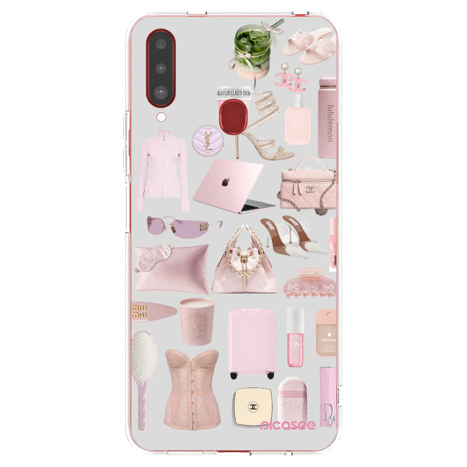 Picasee silikonowe przeźroczyste etui na Samsung Galaxy A20s - Glam Babe