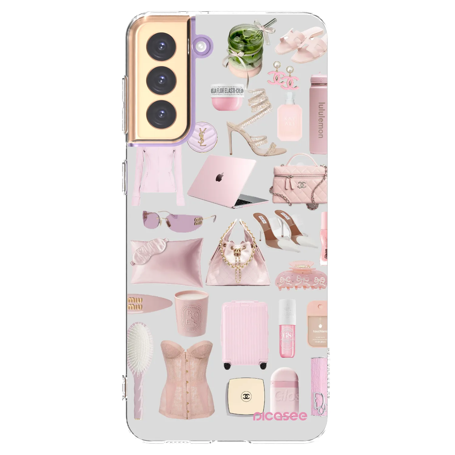 Picasee silikonowe przeźroczyste etui na Samsung Galaxy S21+ 5G G996F - Glam Babe
