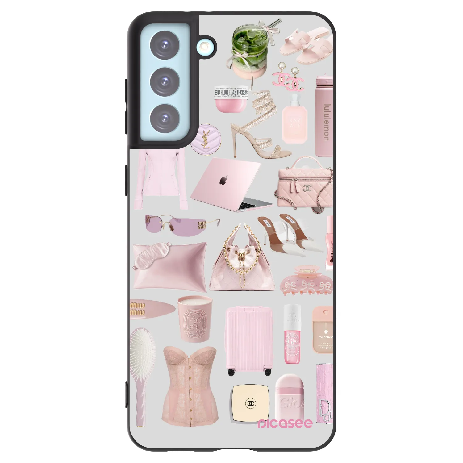 Picasee silikonowe czarne etui na Samsung Galaxy S21+ 5G G996F - Glam Babe