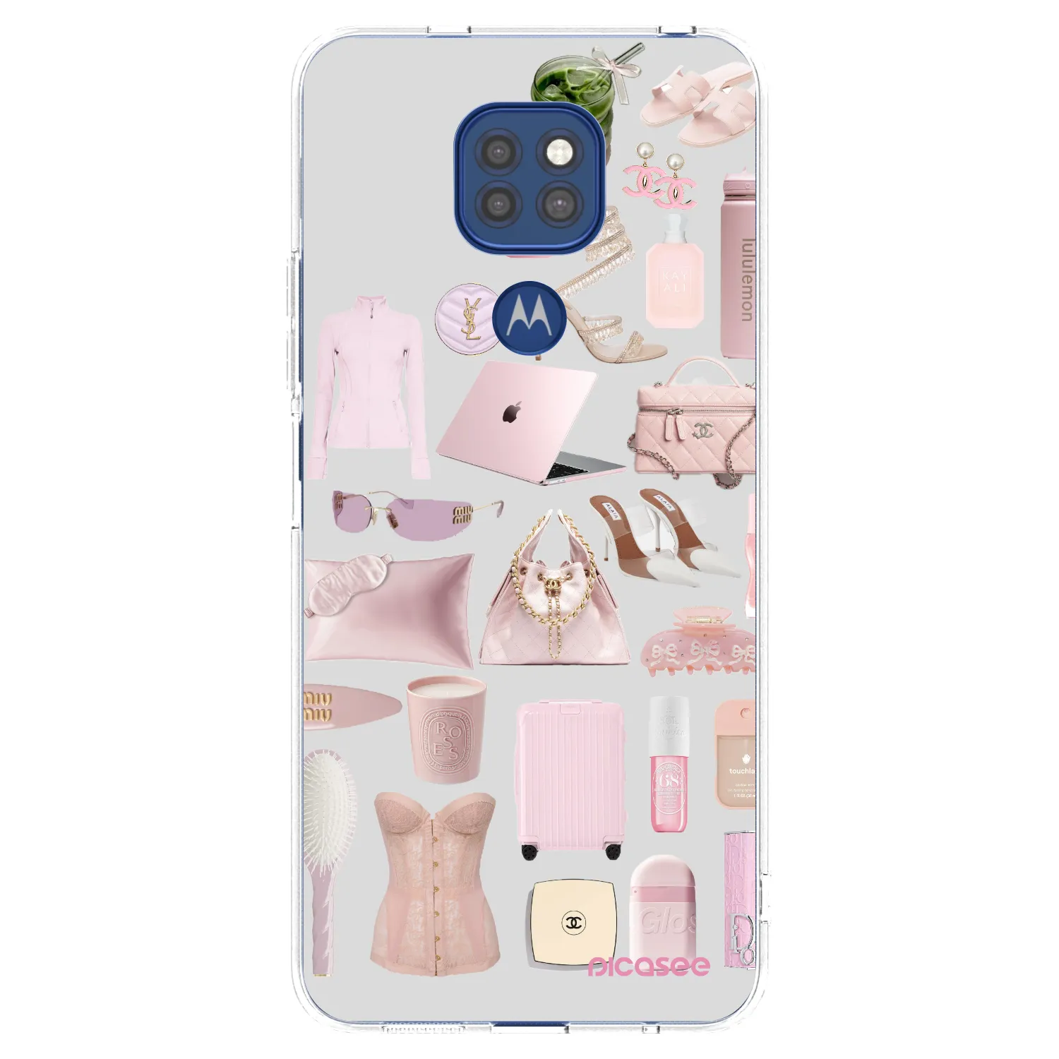 Picasee silikonowe przeźroczyste etui na Motorola Moto G9 Play - Glam Babe