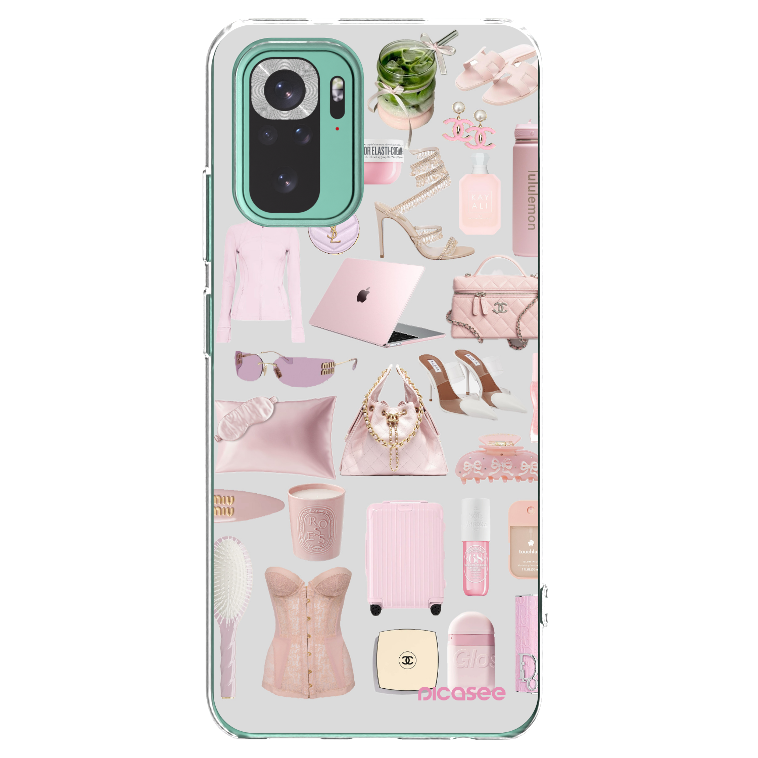 Picasee silikonowe przeźroczyste etui na Xiaomi Redmi Note 10 Pro - Glam Babe