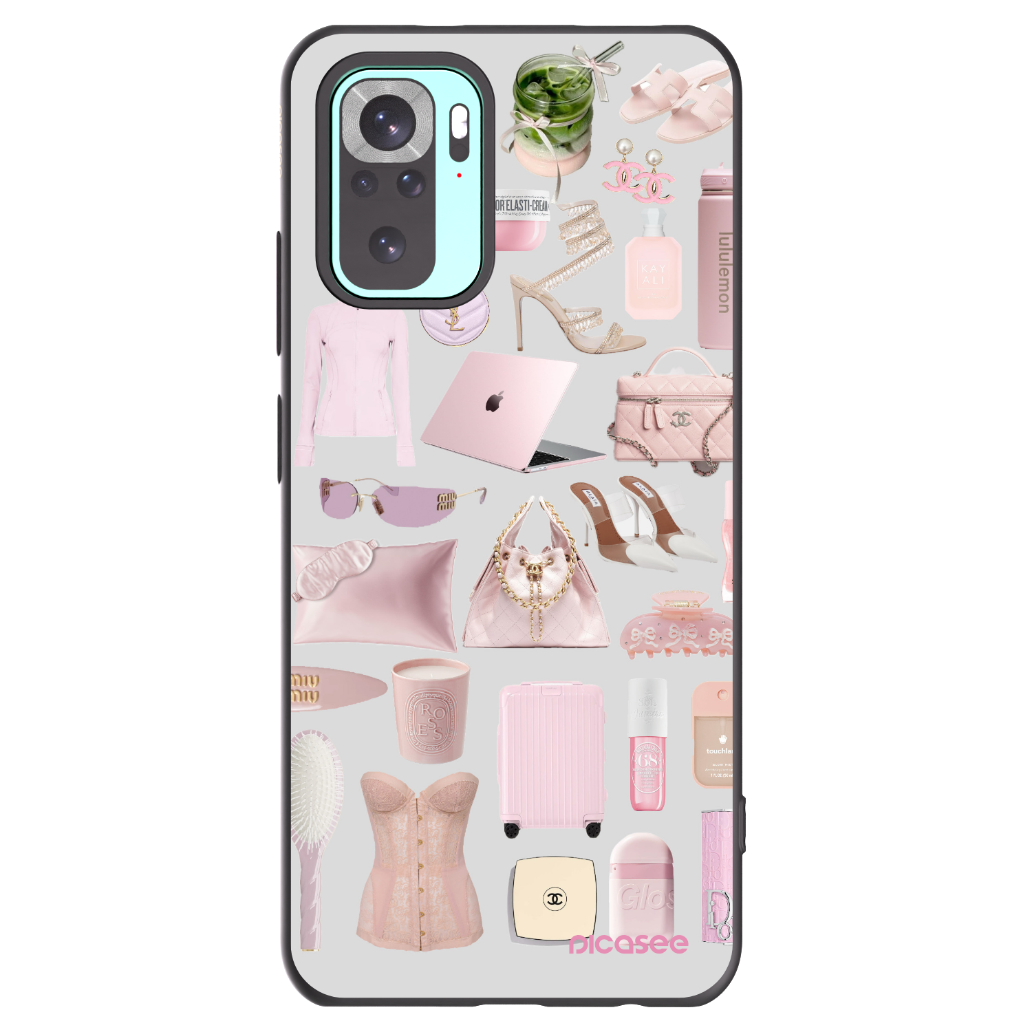 Picasee silikonowe czarne etui na Xiaomi Redmi Note 10 Pro - Glam Babe
