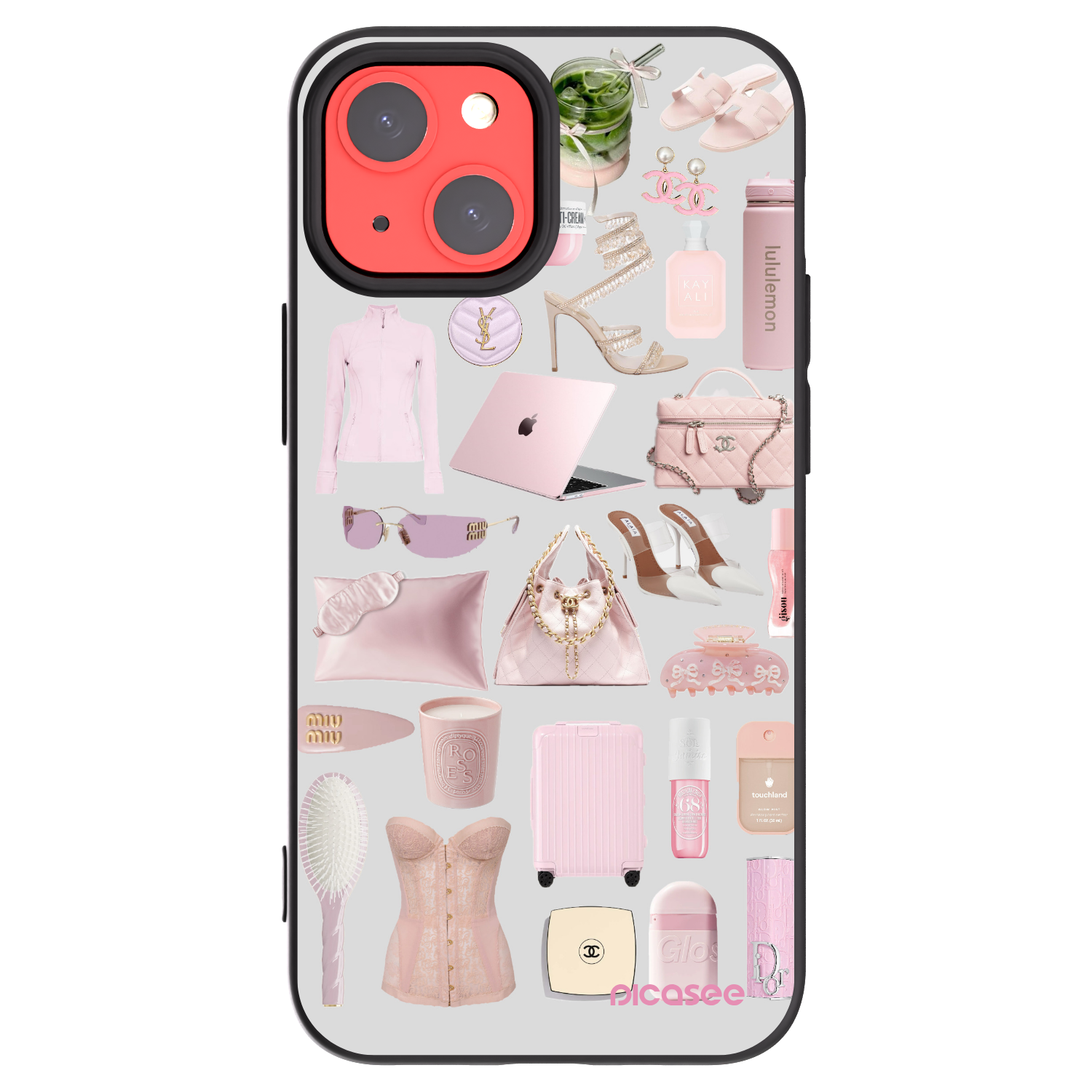 Picasee silikonowe czarne etui na Apple iPhone 13 mini - Glam Babe