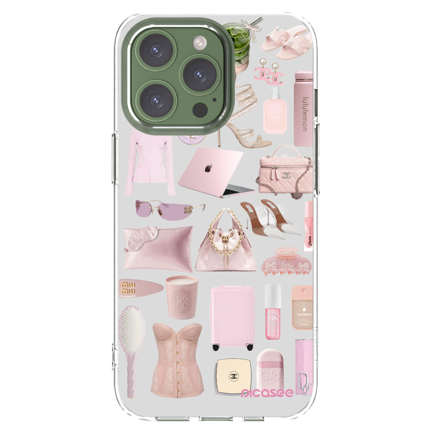 Picasee silikonowe przeźroczyste etui na Apple iPhone 13 Pro - Glam Babe