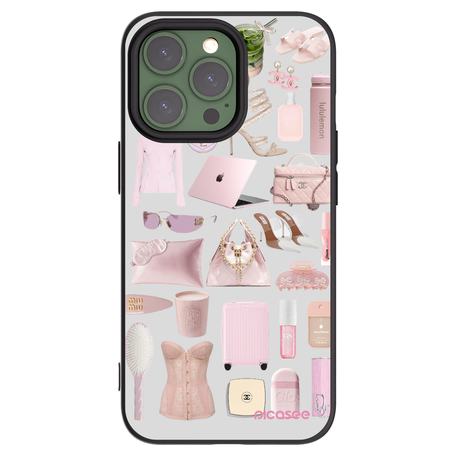 Picasee silikonowe czarne etui na Apple iPhone 13 Pro - Glam Babe