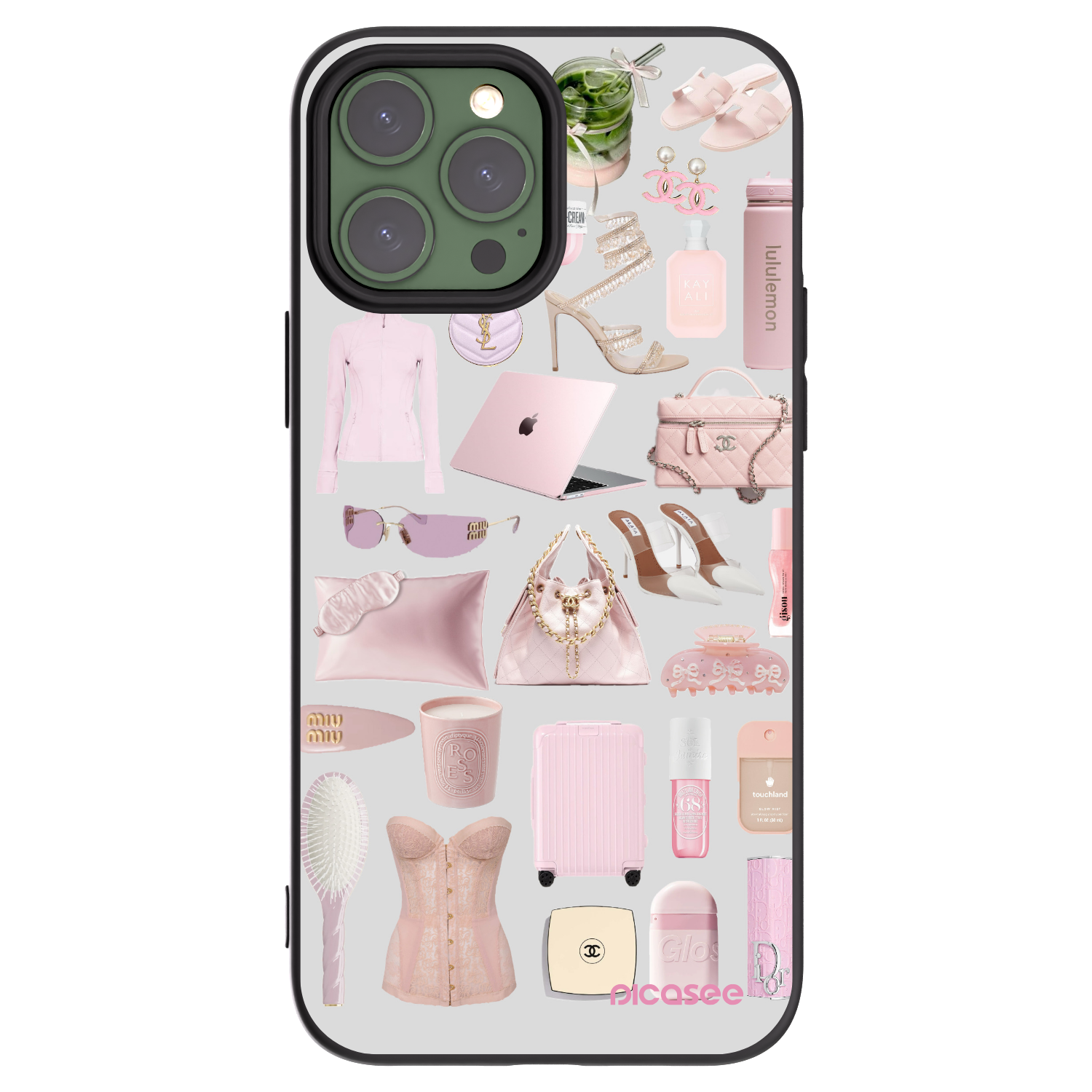 Picasee silikonowe czarne etui na Apple iPhone 13 Pro Max - Glam Babe