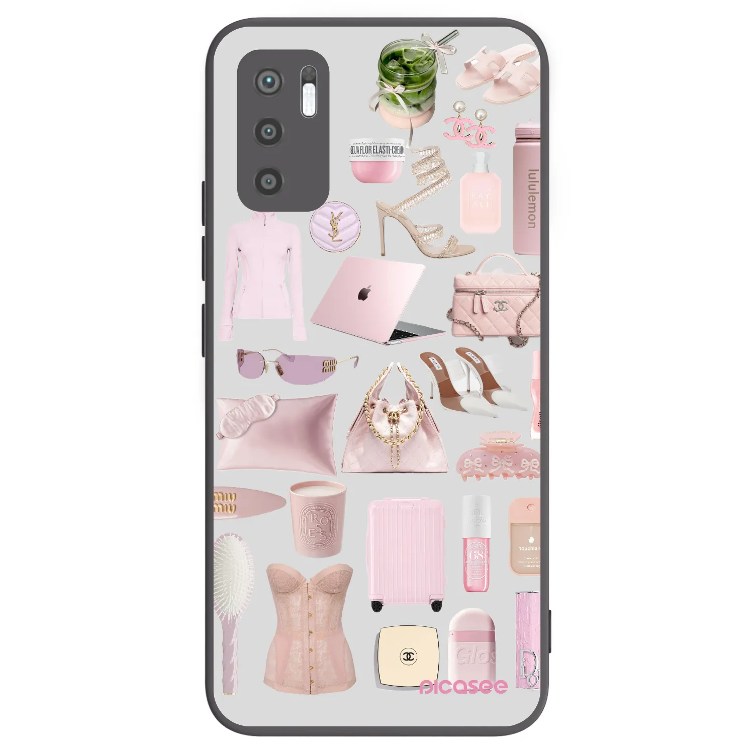 Picasee silikonowe czarne etui na Xiaomi Redmi Note 10 5G - Glam Babe