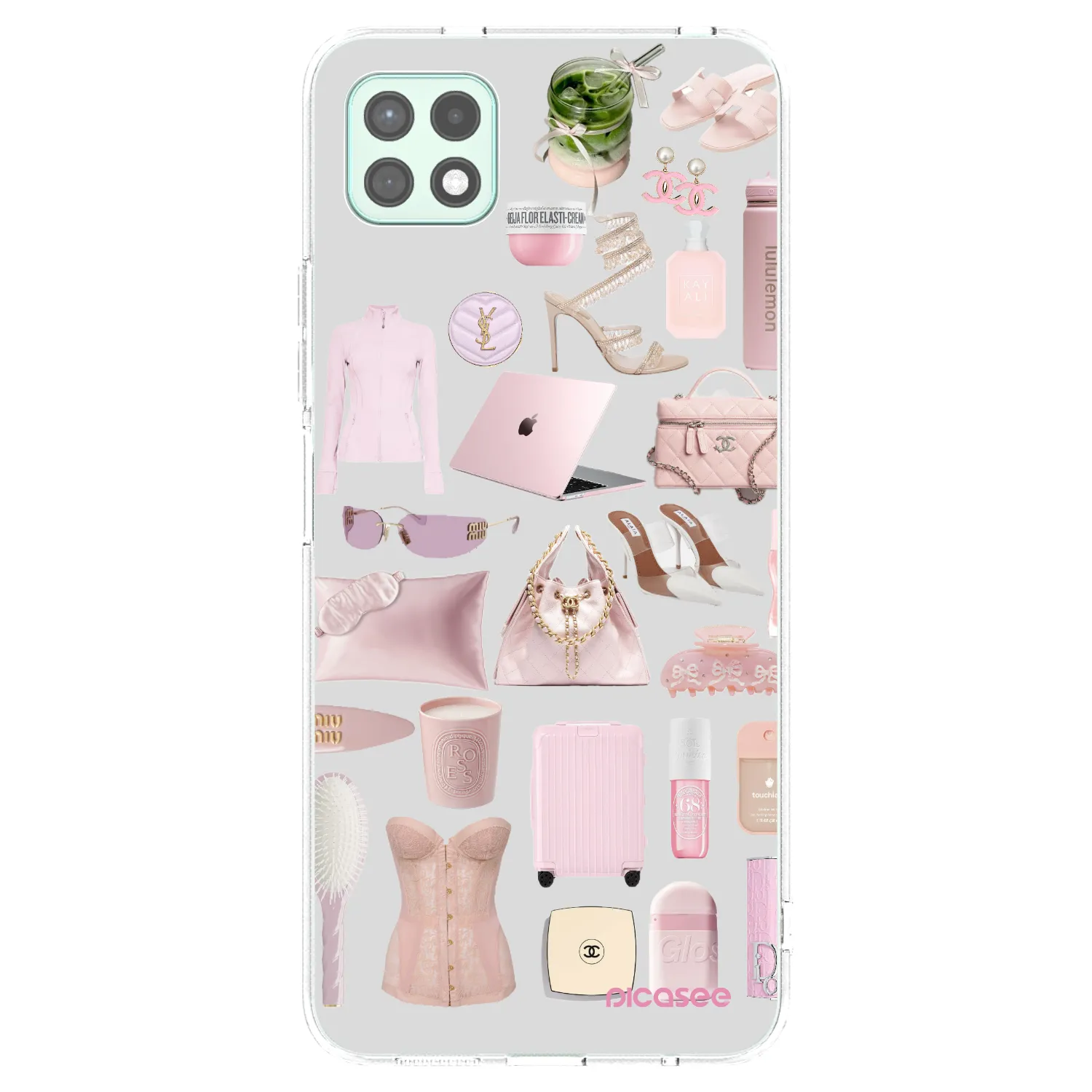 Picasee silikonowe przeźroczyste etui na Samsung Galaxy A22 A226B 5G - Glam Babe