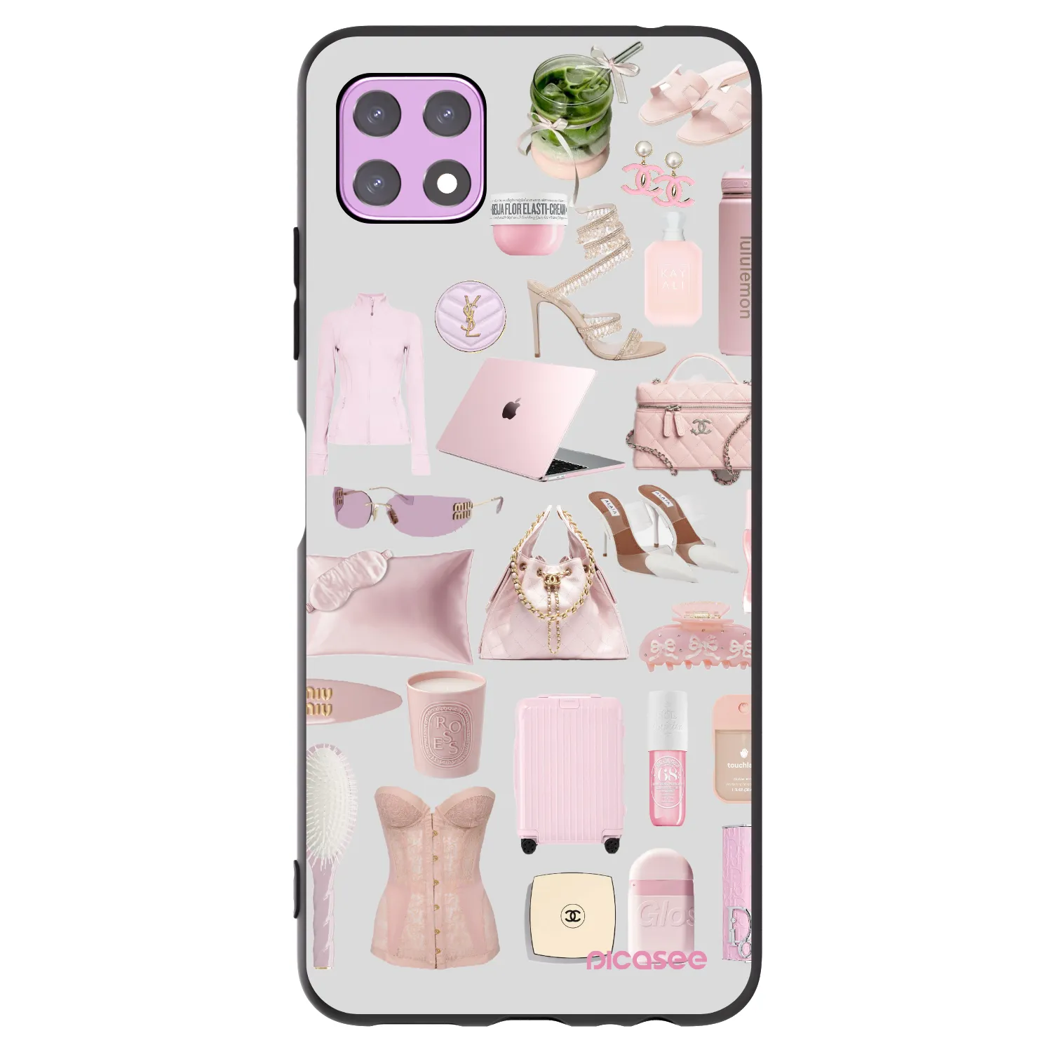 Picasee silikonowe czarne etui na Samsung Galaxy A22 A226B 5G - Glam Babe