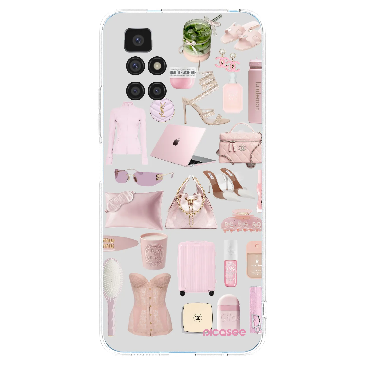 Picasee silikonowe przeźroczyste etui na Xiaomi Redmi 10 - Glam Babe
