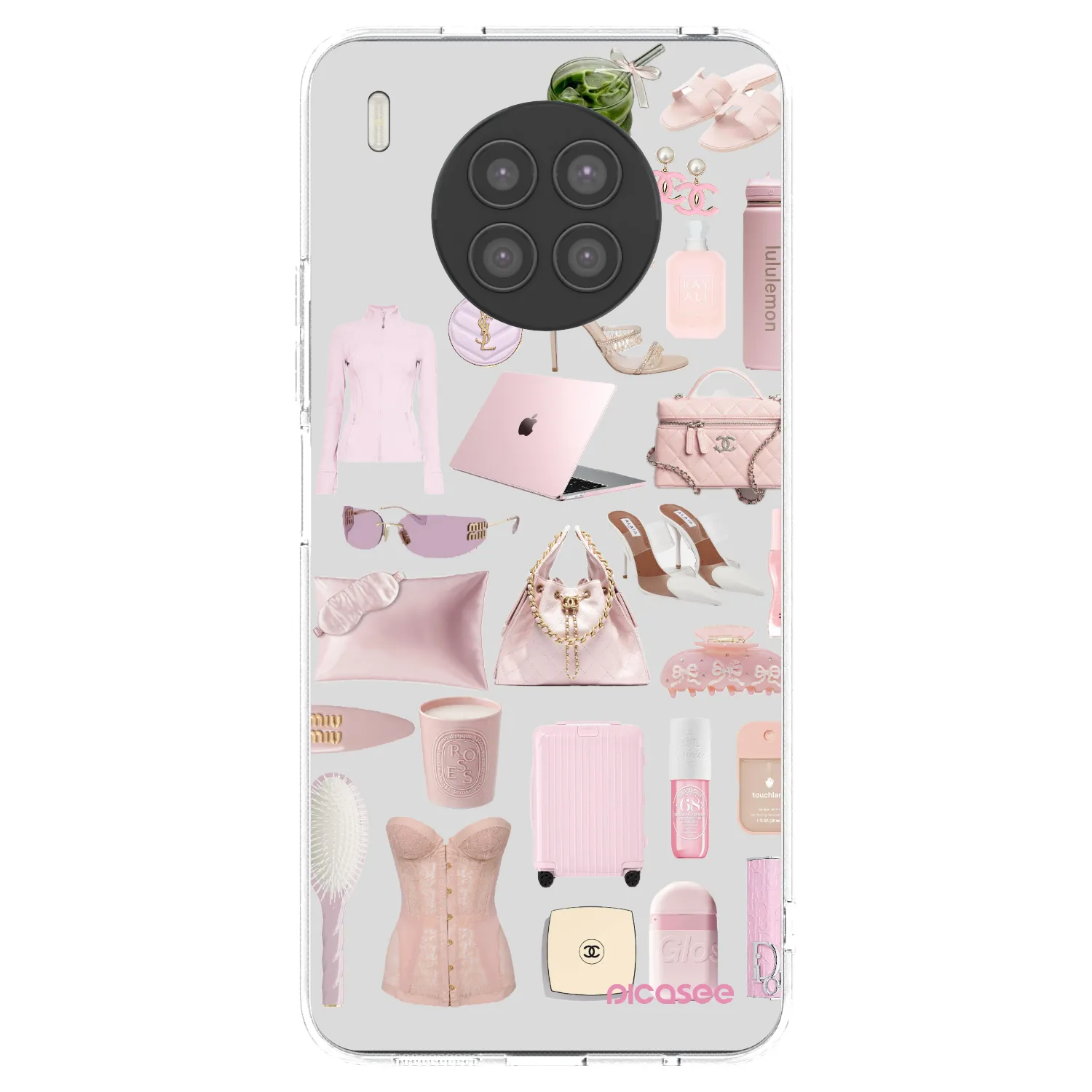 Picasee silikonowe przeźroczyste etui na Huawei Nova 8i - Glam Babe