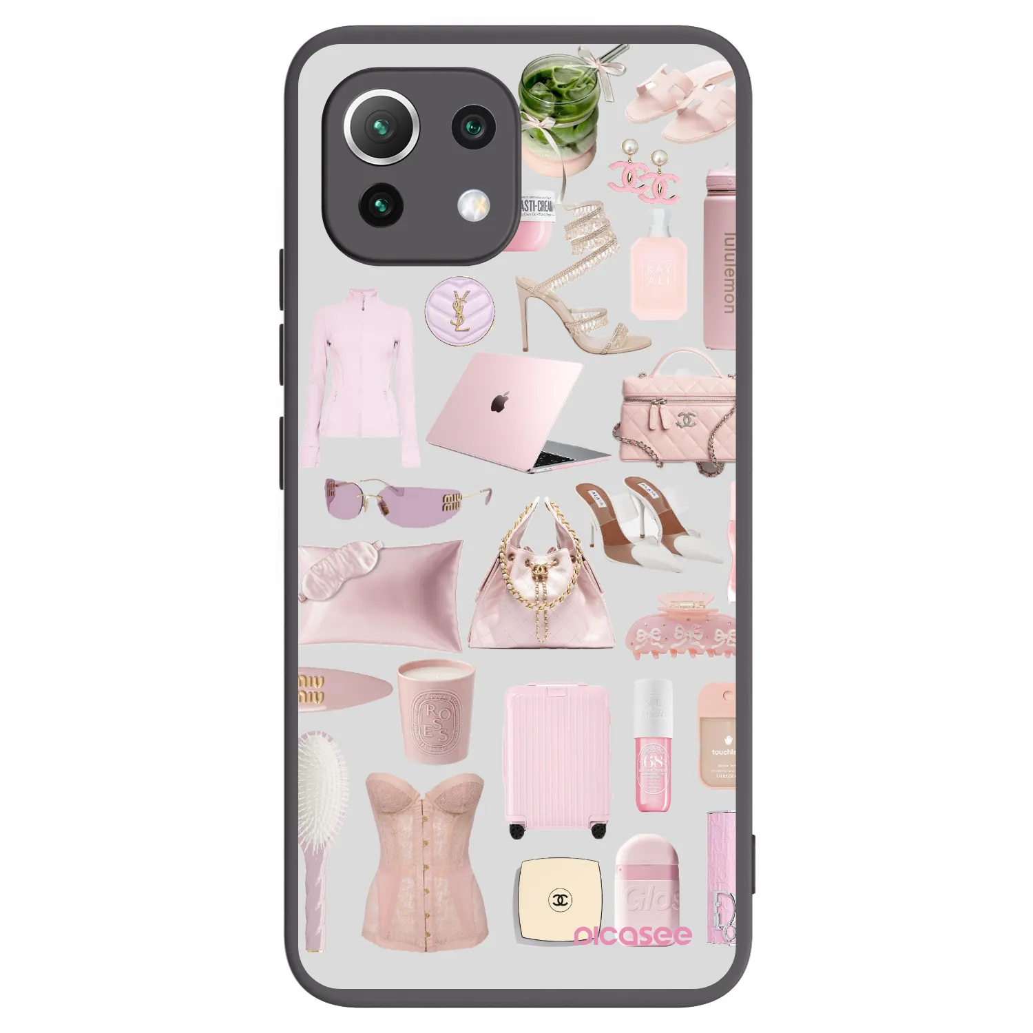 Picasee silikonowe czarne etui na Xiaomi 11 Lite 5G NE - Glam Babe