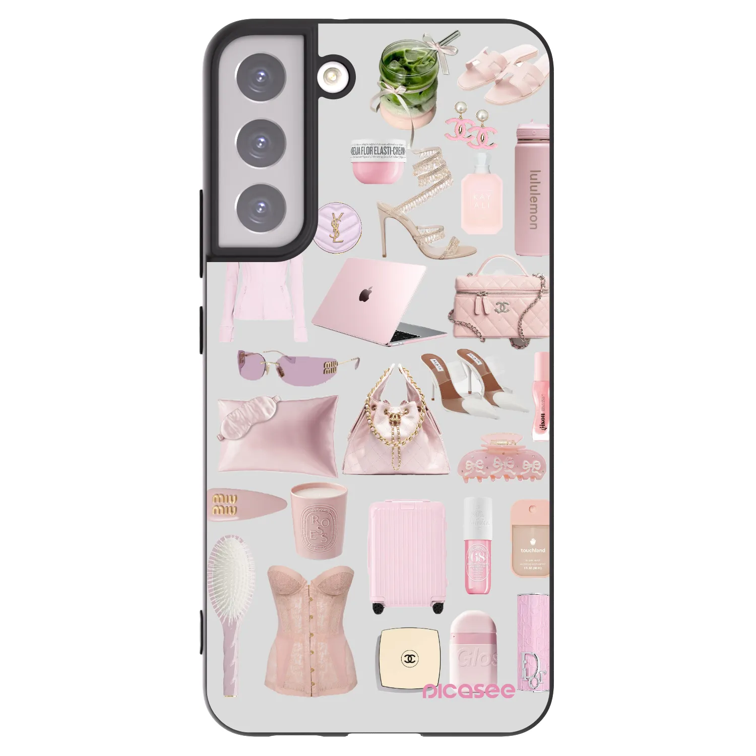 Picasee silikonowe czarne etui na Samsung Galaxy S22+ 5G - Glam Babe