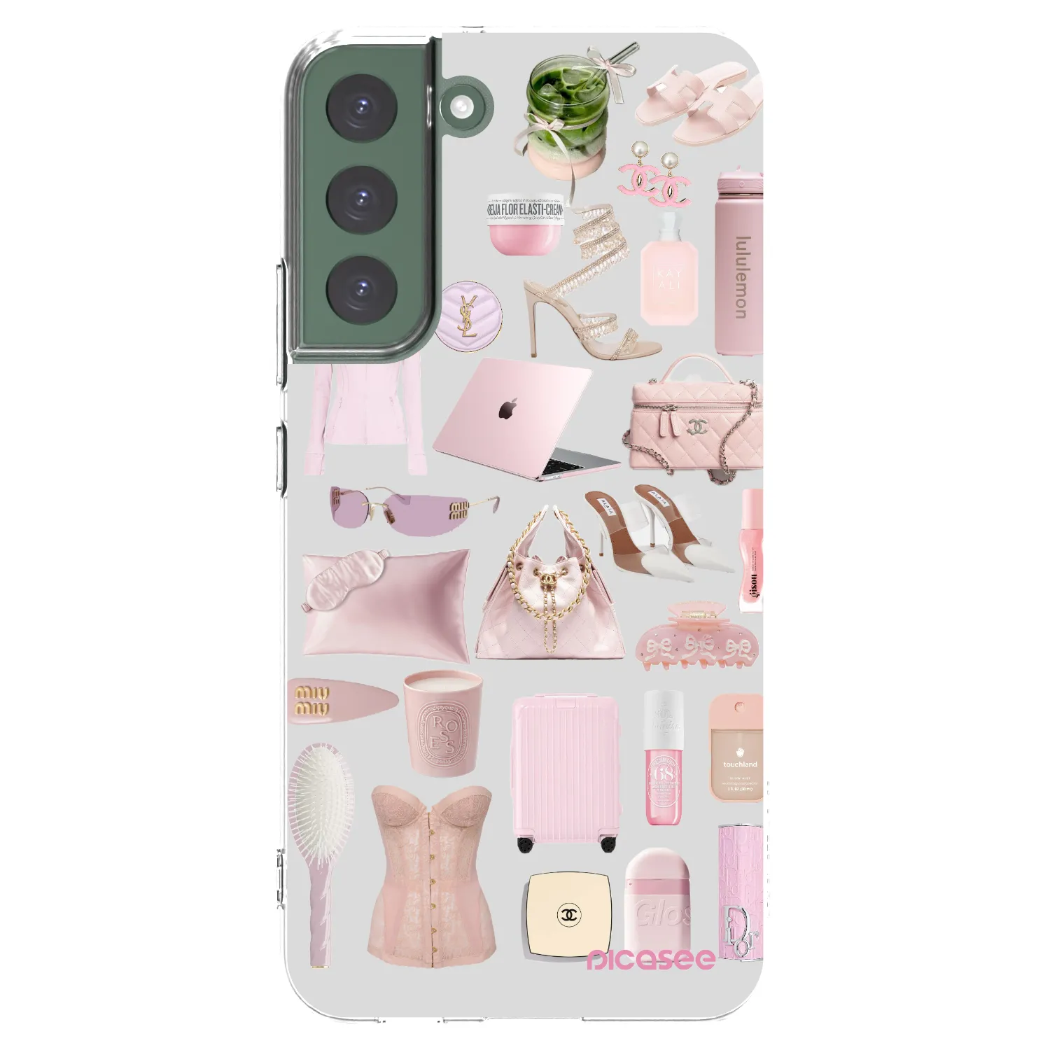 Picasee silikonowe przeźroczyste etui na Samsung Galaxy S22+ 5G - Glam Babe
