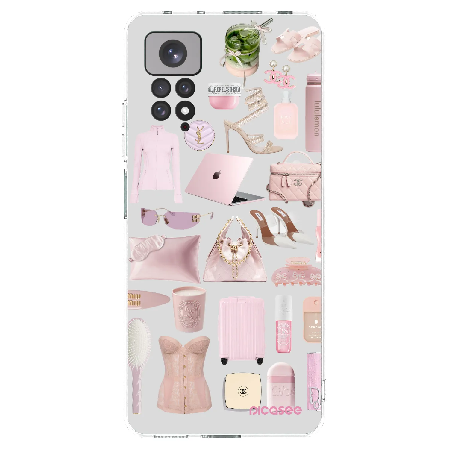Picasee silikonowe przeźroczyste etui na Xiaomi Redmi Note 11S 4G - Glam Babe