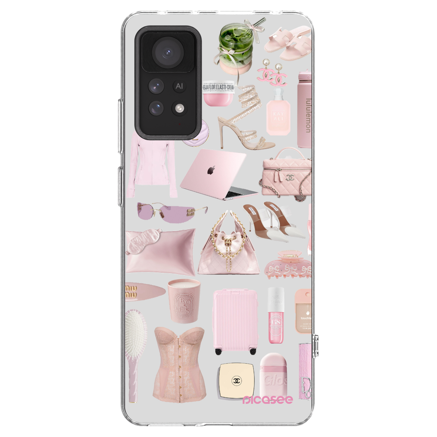 Picasee silikonowe przeźroczyste etui na Xiaomi Redmi Note 11 Pro 5G - Glam Babe