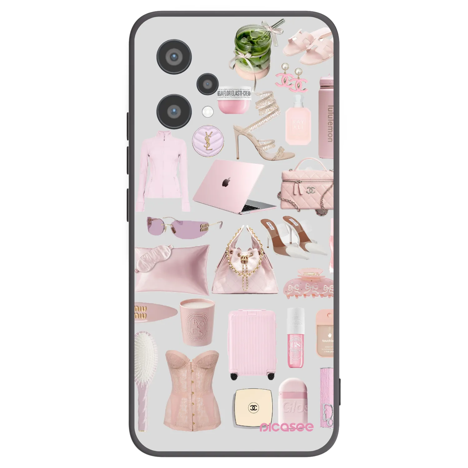 Picasee silikonowe czarne etui na Realme 9 Pro 5G - Glam Babe