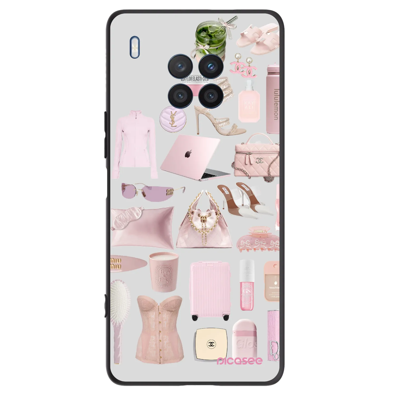 Picasee silikonowe czarne etui na Honor 50 Lite - Glam Babe