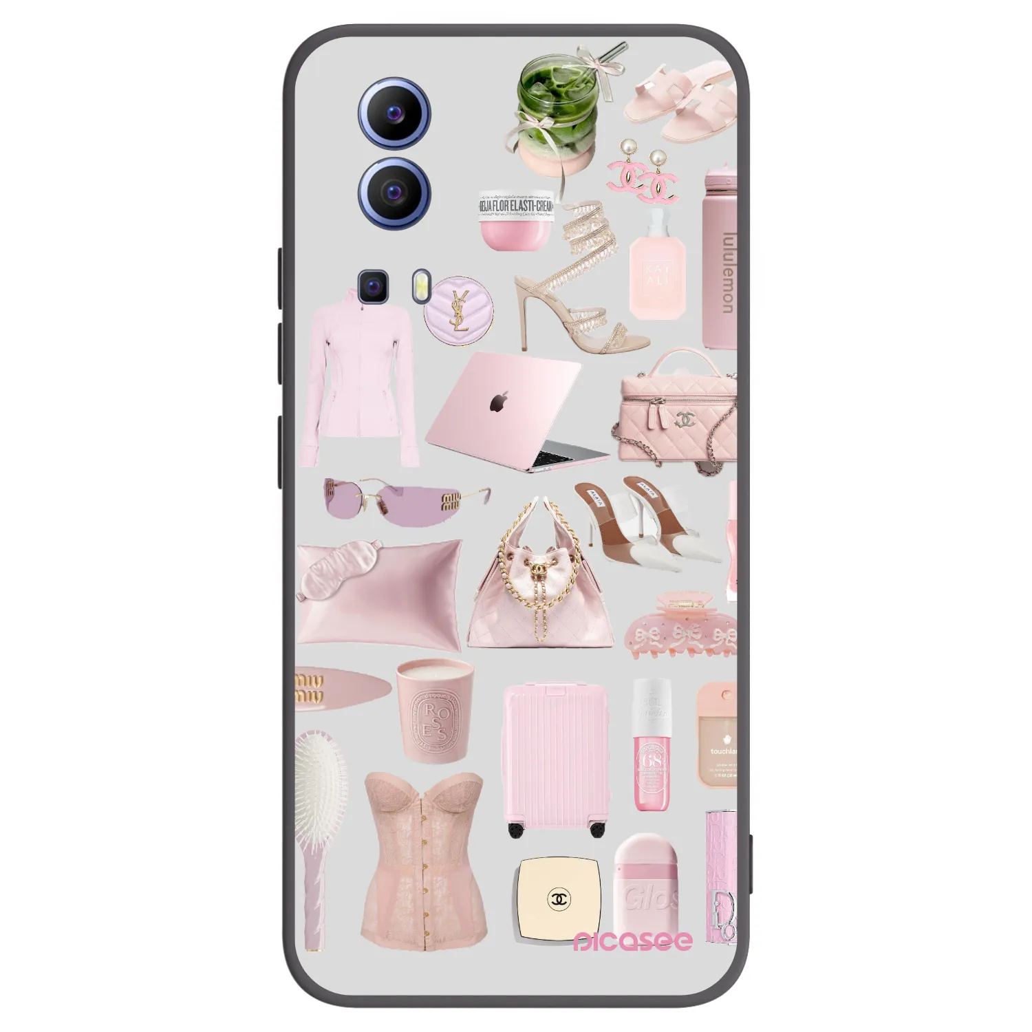 Picasee silikonowe czarne etui na Vivo Y52 5G - Glam Babe