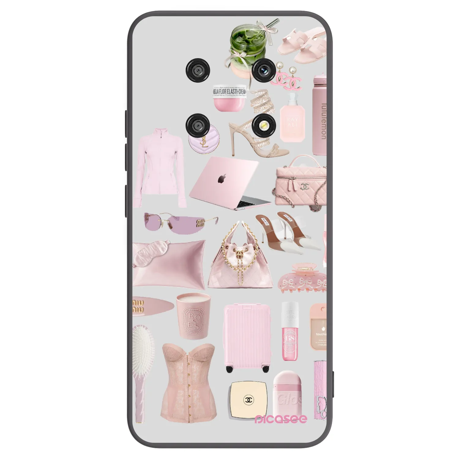 Picasee silikonowe czarne etui na Honor Magic4 Lite 5G - Glam Babe