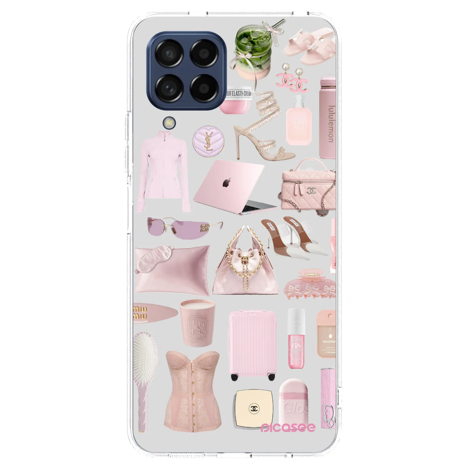 Picasee silikonowe przeźroczyste etui na Samsung Galaxy M53 5G - Glam Babe
