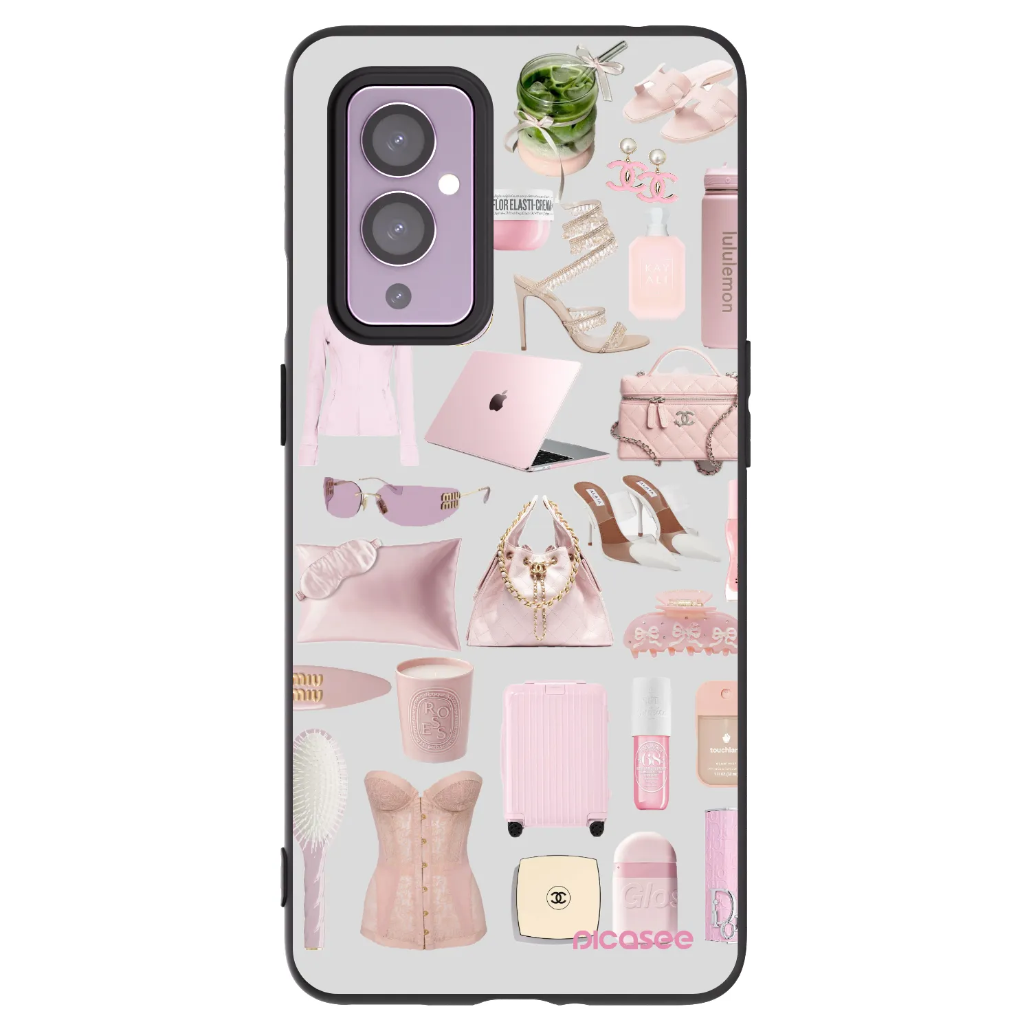 Picasee silikonowe czarne etui na OnePlus 9 - Glam Babe