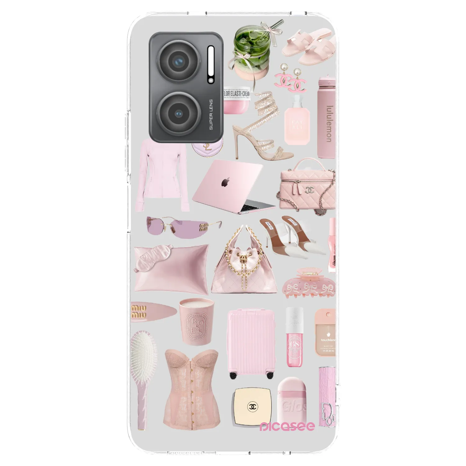 Picasee silikonowe przeźroczyste etui na Xiaomi Redmi 10 5G - Glam Babe