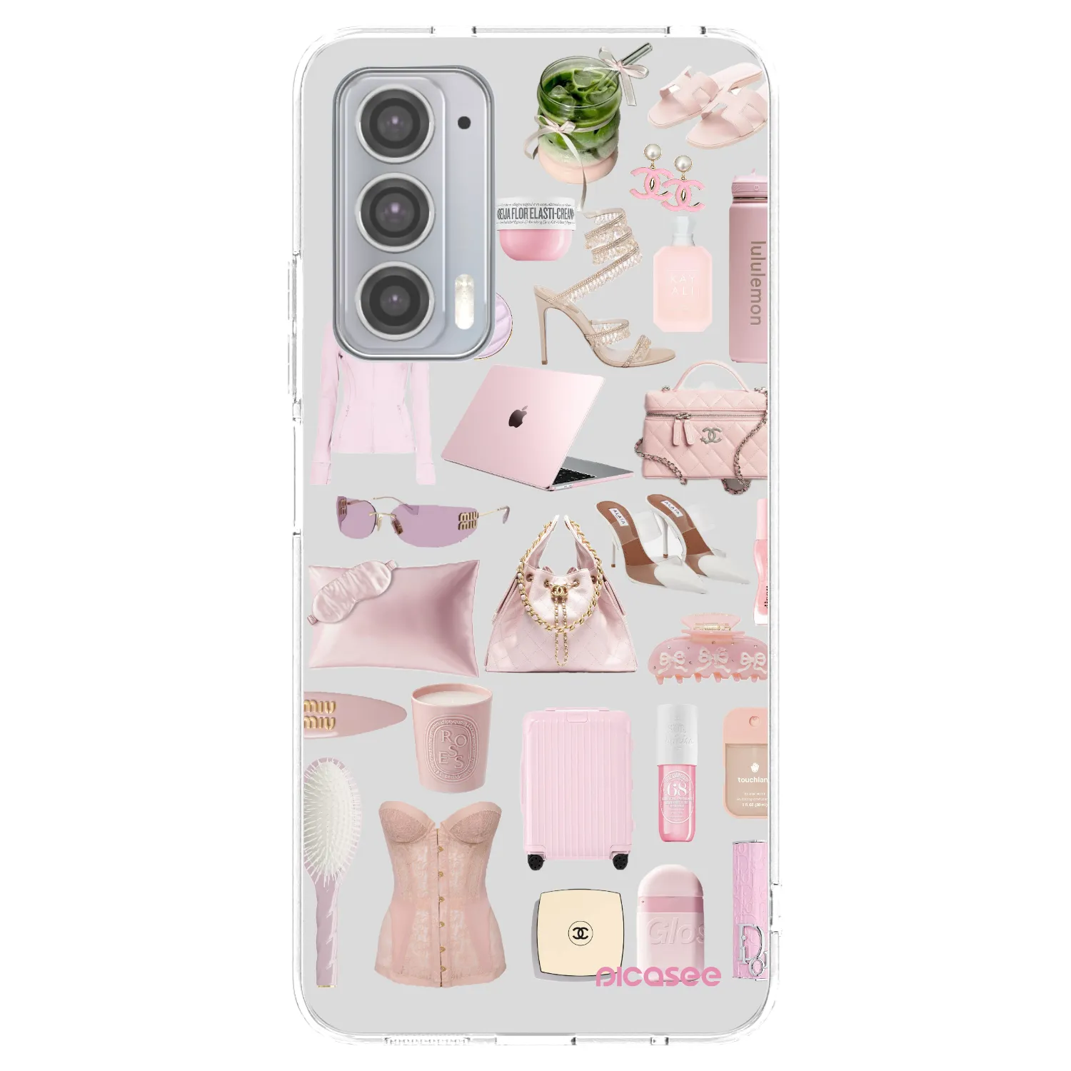 Picasee silikonowe przeźroczyste etui na Motorola Edge 20 - Glam Babe