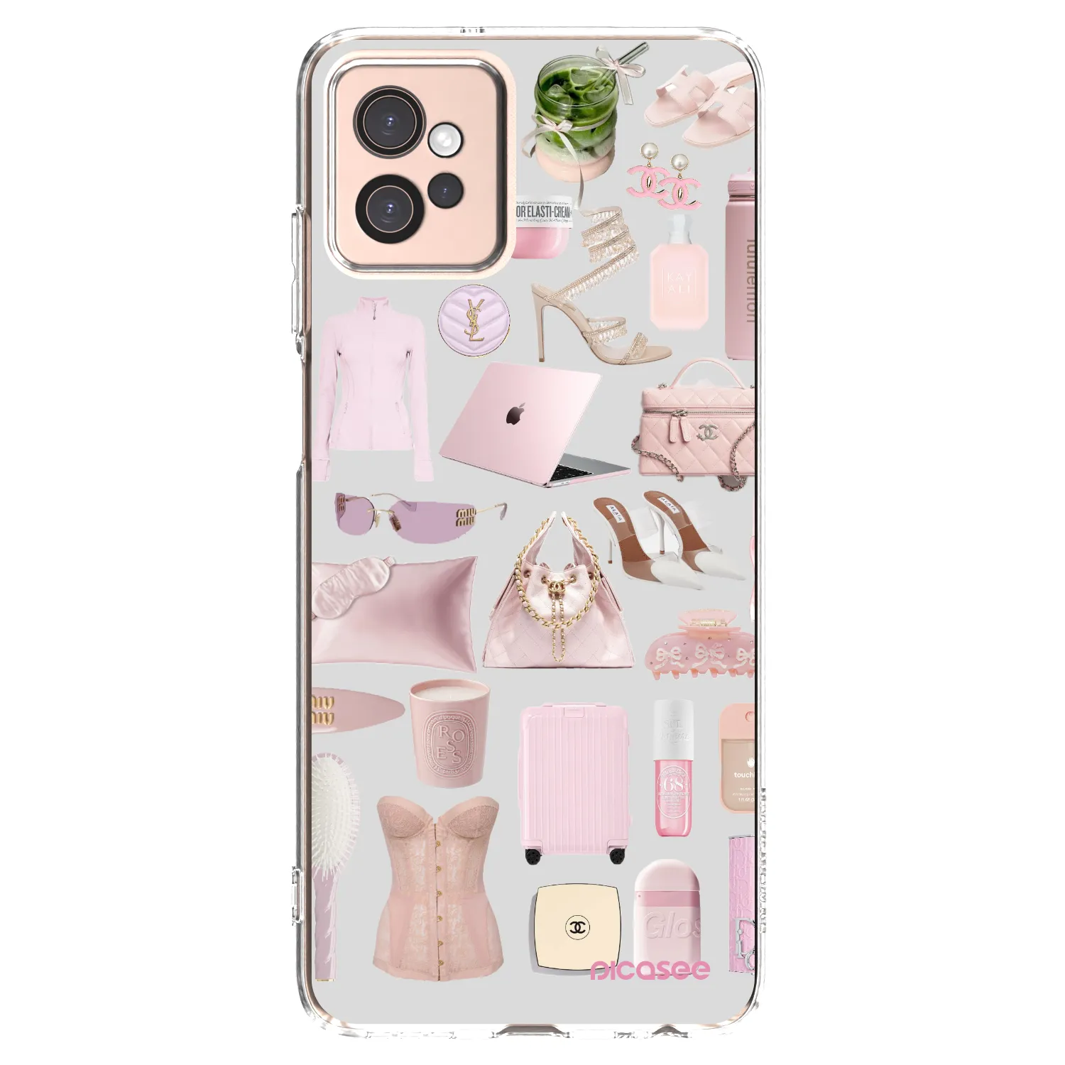 Picasee silikonowe przeźroczyste etui na Motorola Moto G32 - Glam Babe