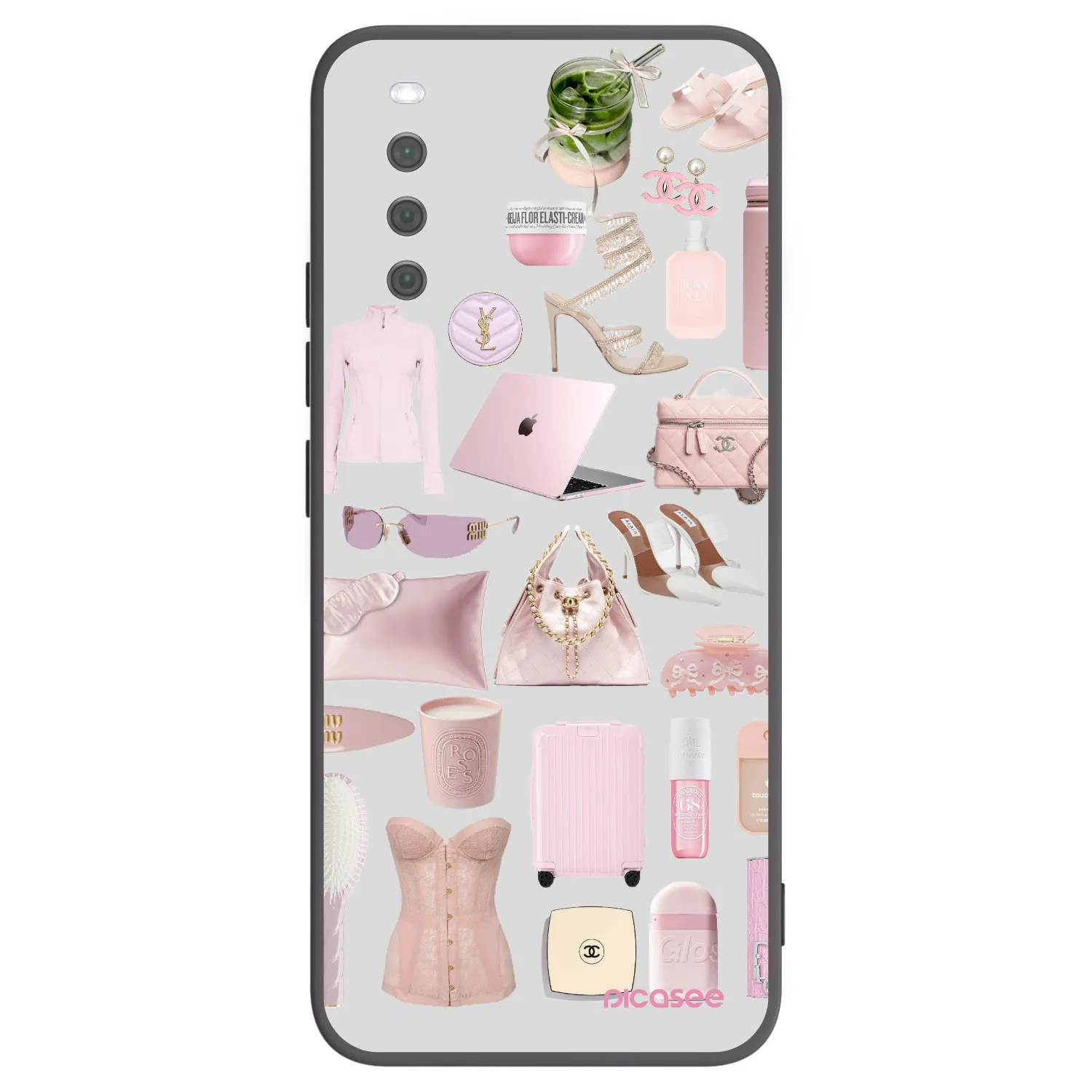 Picasee silikonowe czarne etui na Sony Xperia 10 III - Glam Babe