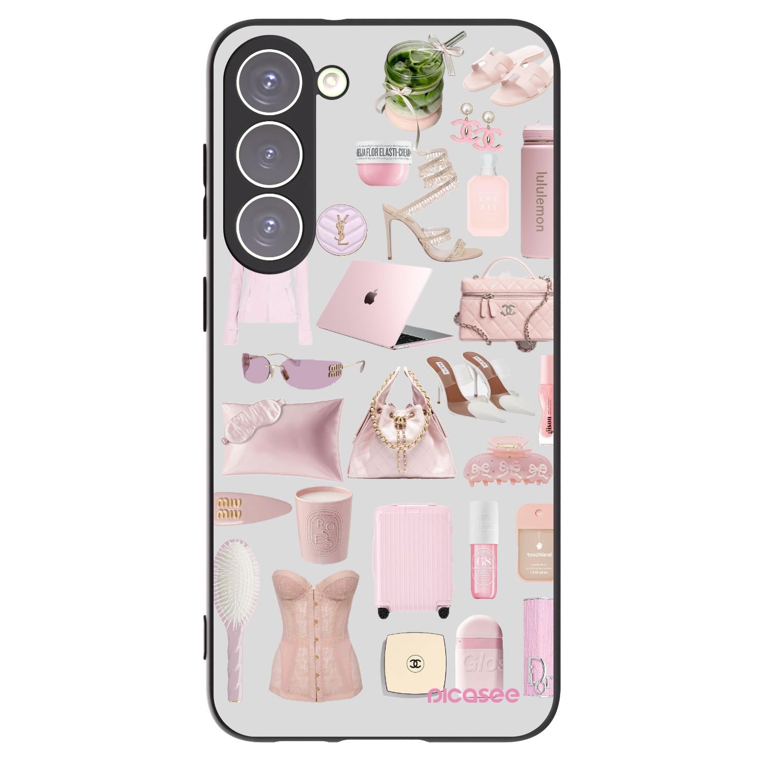Picasee silikonowe czarne etui na Samsung Galaxy S23+ 5G - Glam Babe