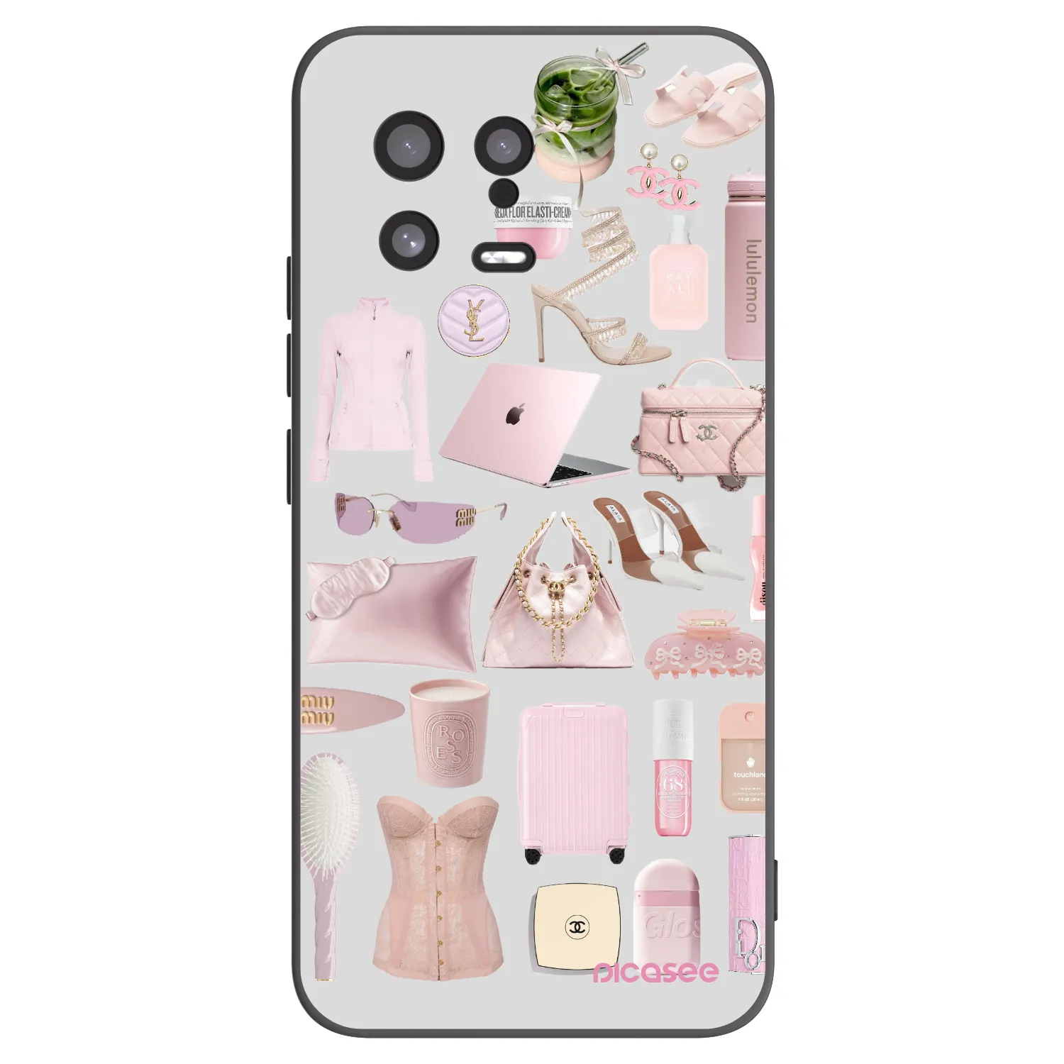 Picasee silikonowe czarne etui na Xiaomi 13 - Glam Babe