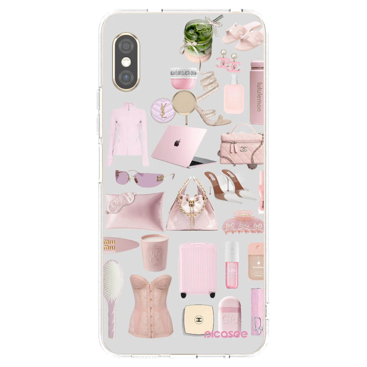 Picasee silikonowe przeźroczyste etui na Xiaomi Redmi Note 5 Global - Glam Babe
