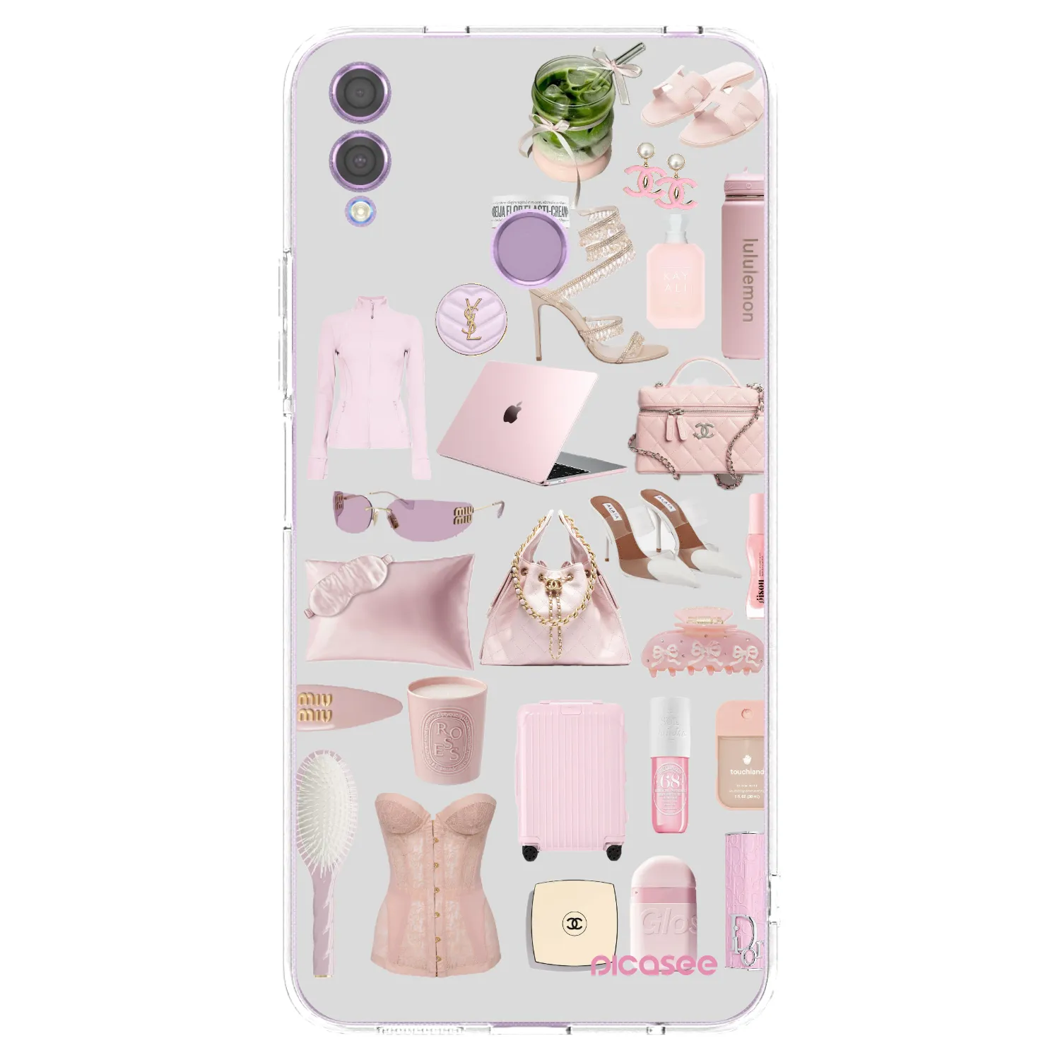 Picasee silikonowe przeźroczyste etui na Honor 8X - Glam Babe