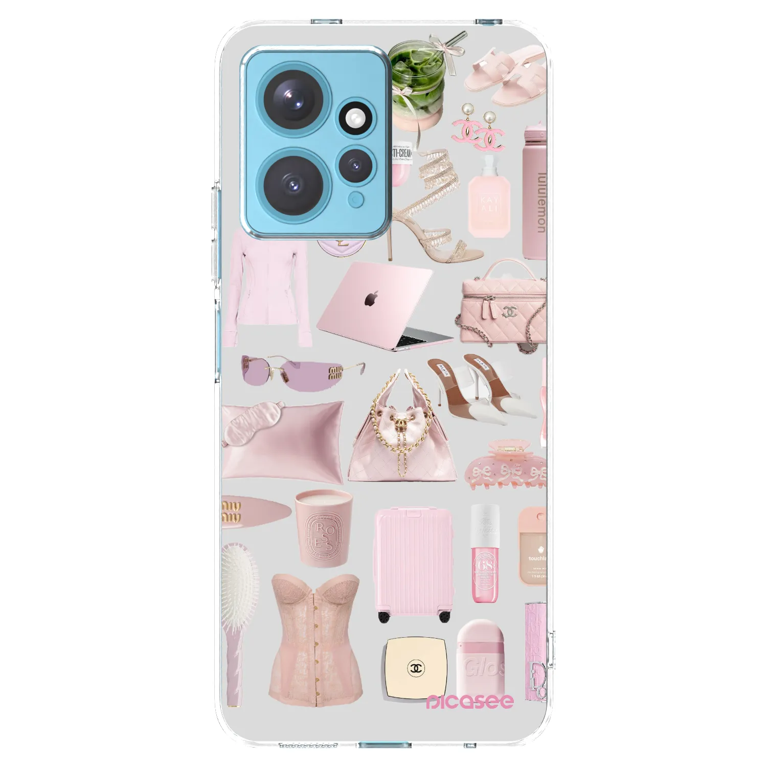 Picasee silikonowe przeźroczyste etui na Xiaomi Redmi Note 12 4G - Glam Babe