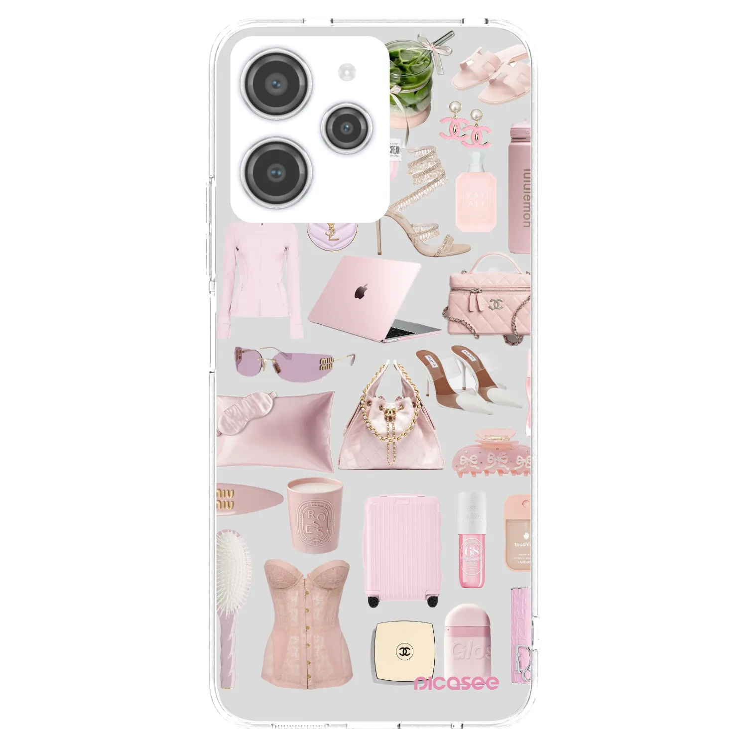 Picasee silikonowe przeźroczyste etui na Xiaomi Redmi 12 4G - Glam Babe