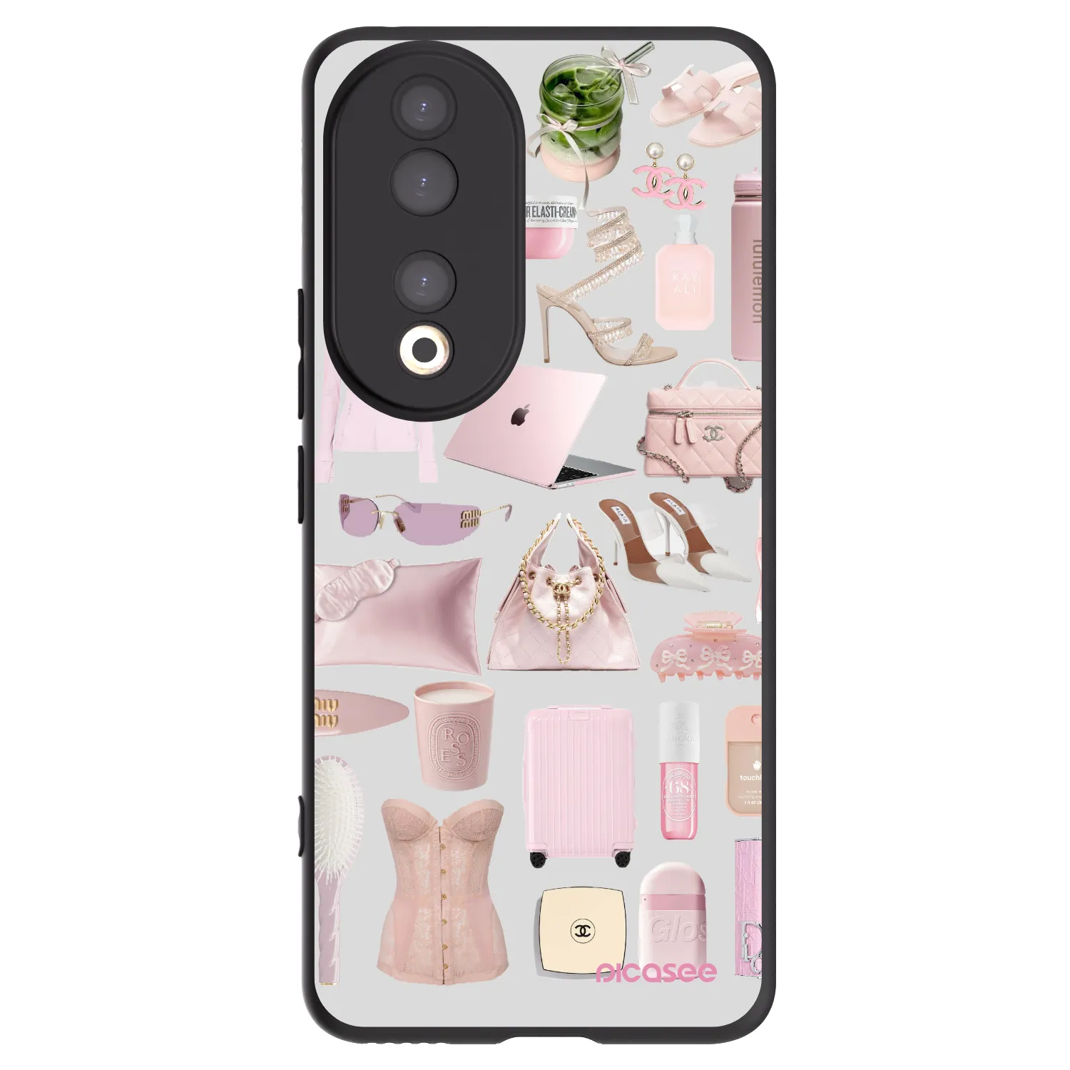 Picasee silikonowe czarne etui na Honor 90 5G - Glam Babe