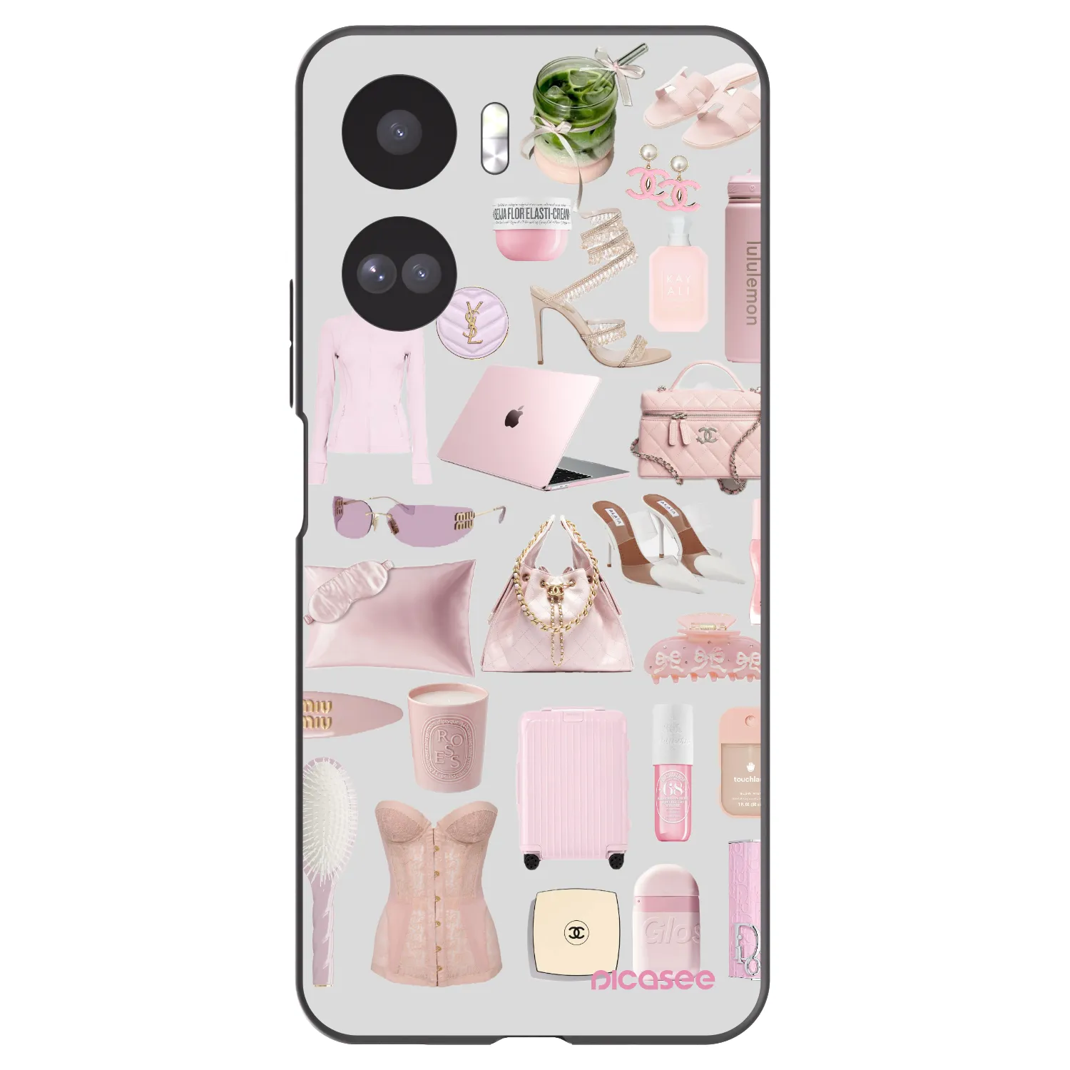 Picasee silikonowe czarne etui na Honor 90 Lite 5G - Glam Babe