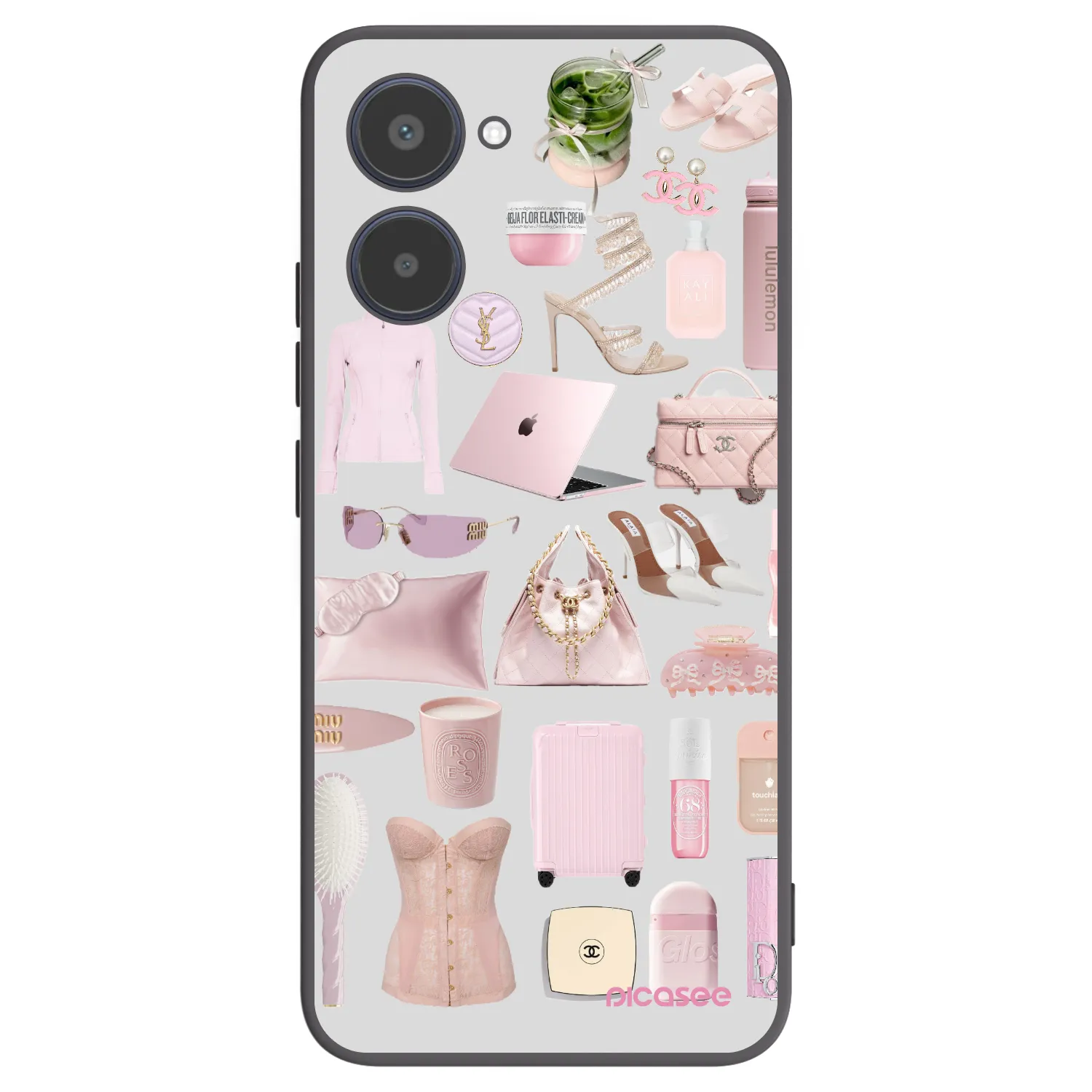 Picasee silikonowe czarne etui na Realme 10 4G - Glam Babe